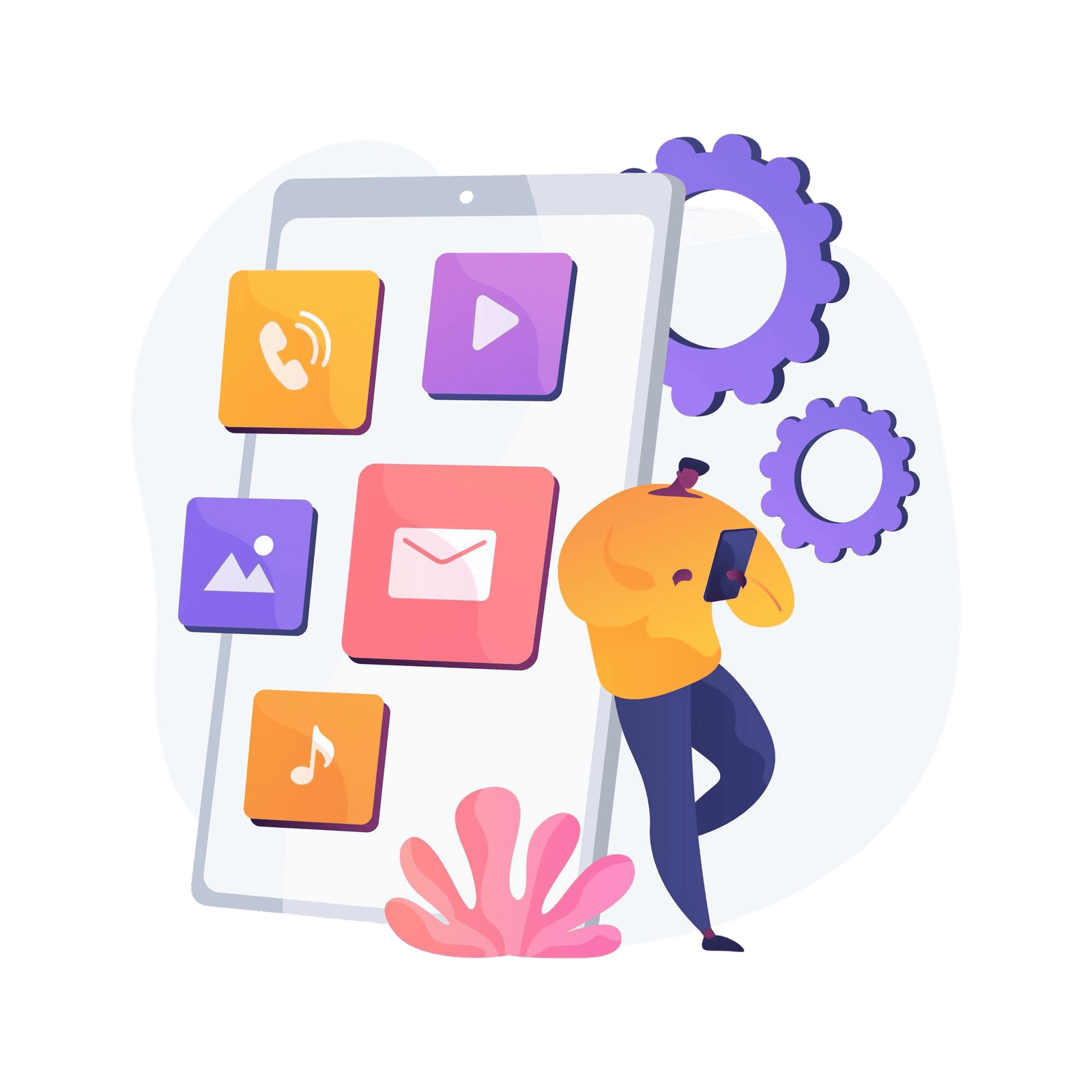 native mobile app abstract concept illustration smartphone application programming language operating system online store marketplace web browser software(1)